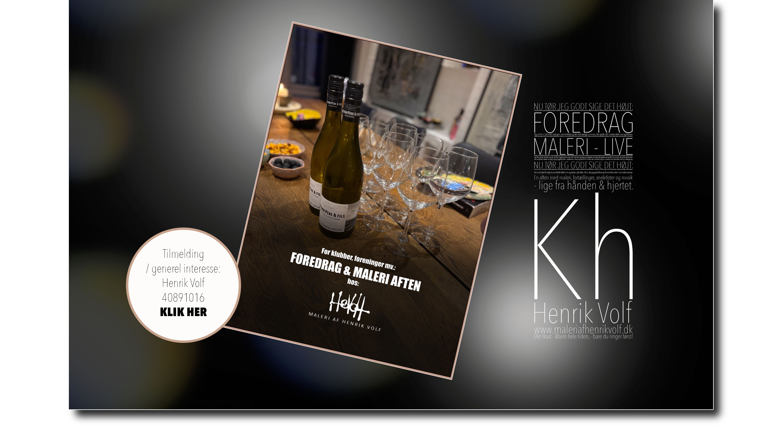Tilmelding WEBforedrag-Maleri Af Henrik Volf